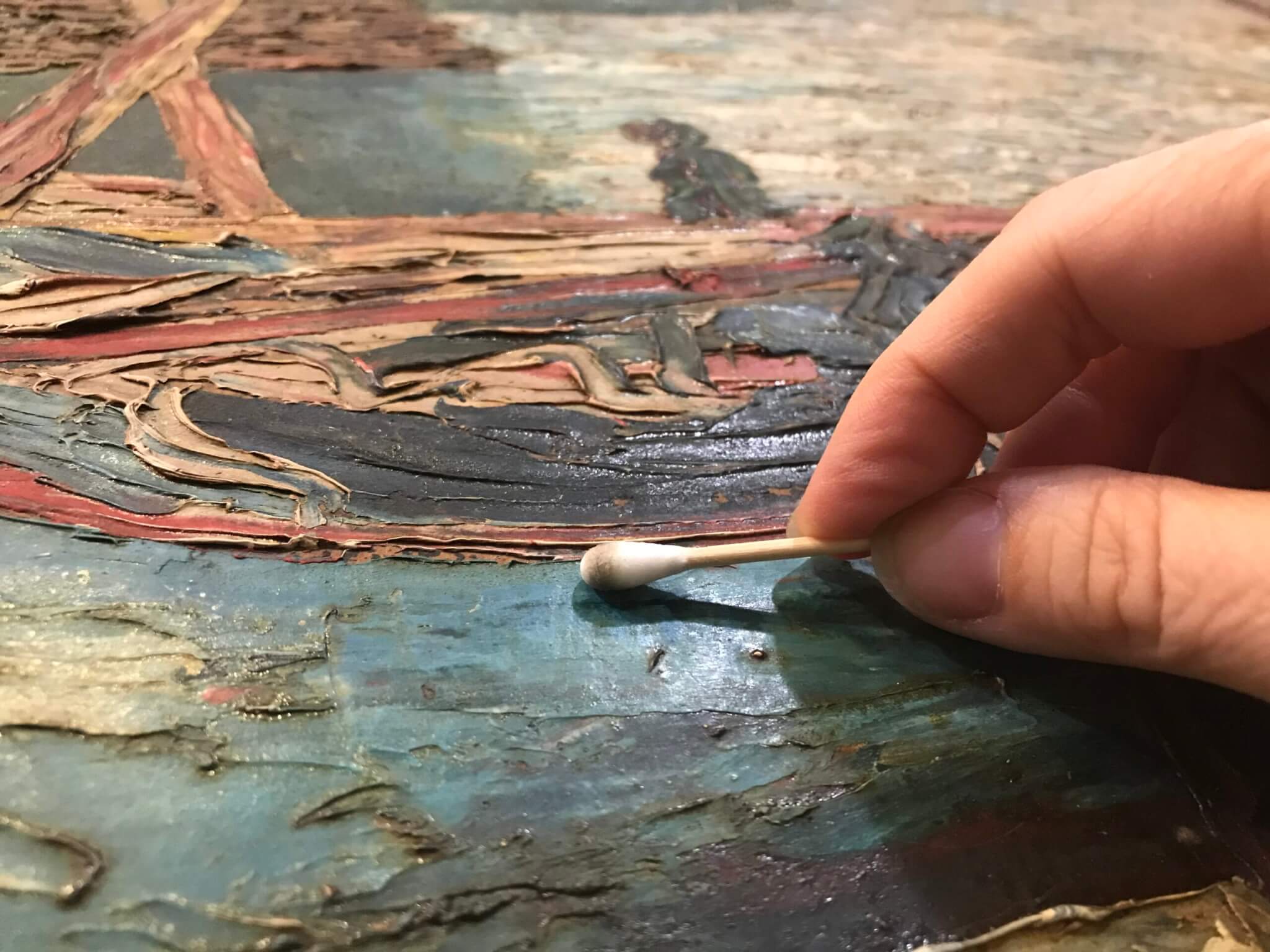 Conservation and restoration of oil paintings, acrylic, tempera, egg tempera, gouache, watercolor