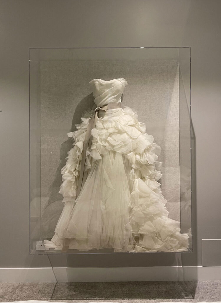 Artifact Services, Artmill Group-Overall Image of the framed Hayley wedding gown by Vera Wang