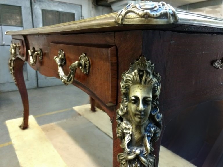 Restoration of an Antique Louis XV Revival Desk