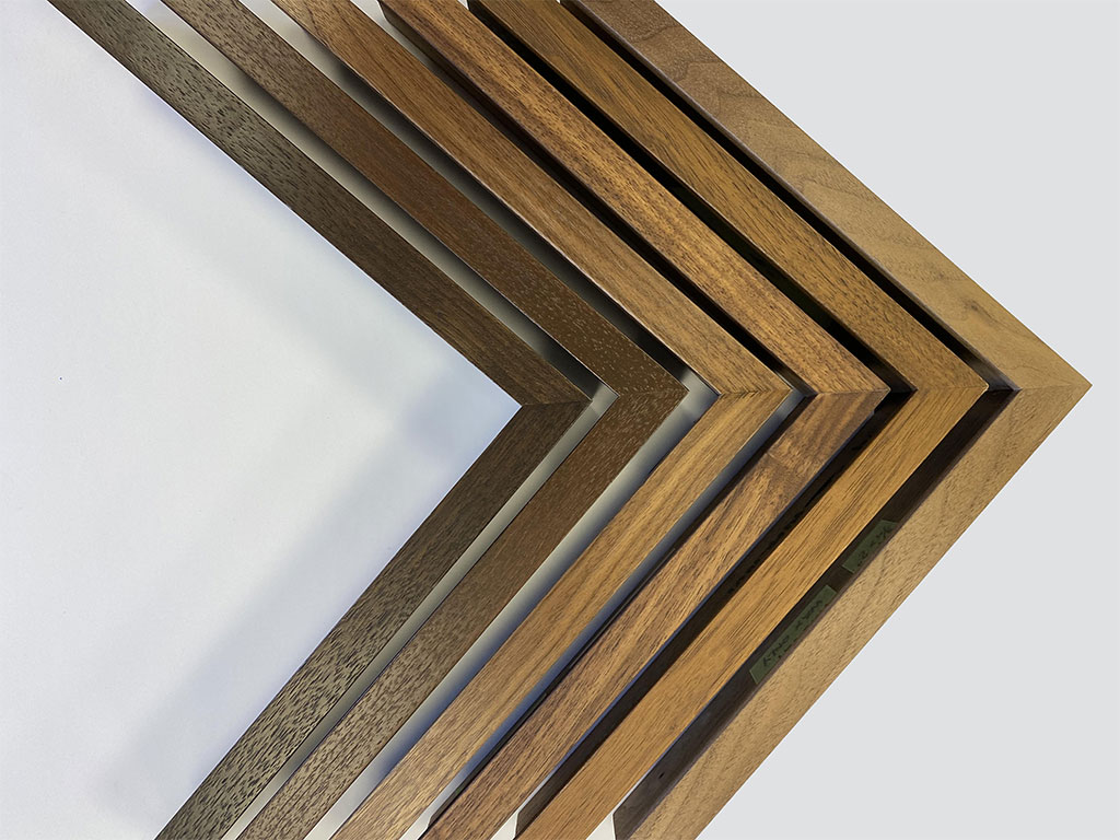 Brown Wood Walnut Custom Finished Picture Frames Framing Components of a Fine Art Frame Article