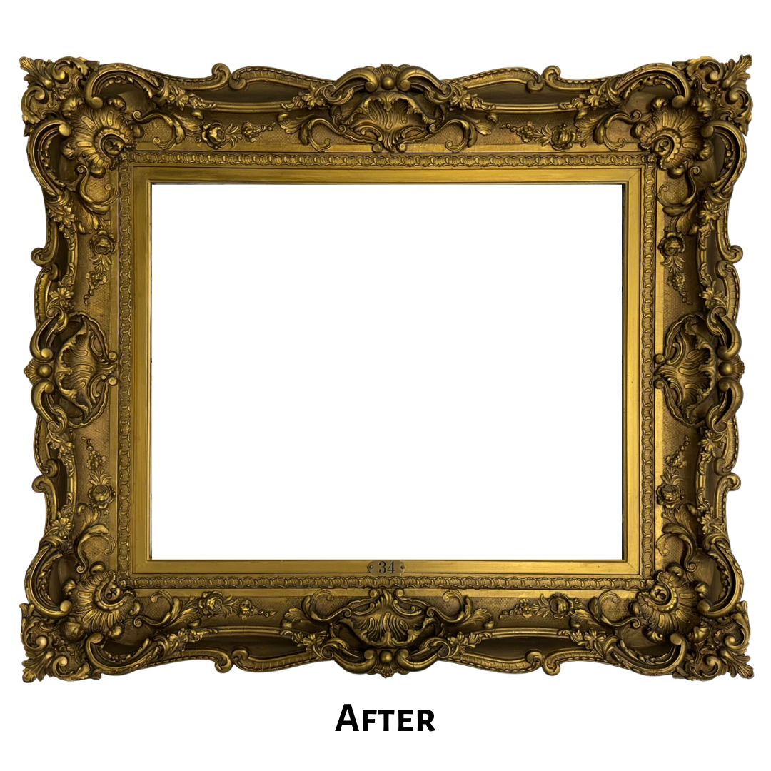 After image of a beautifully restored gilded age frame