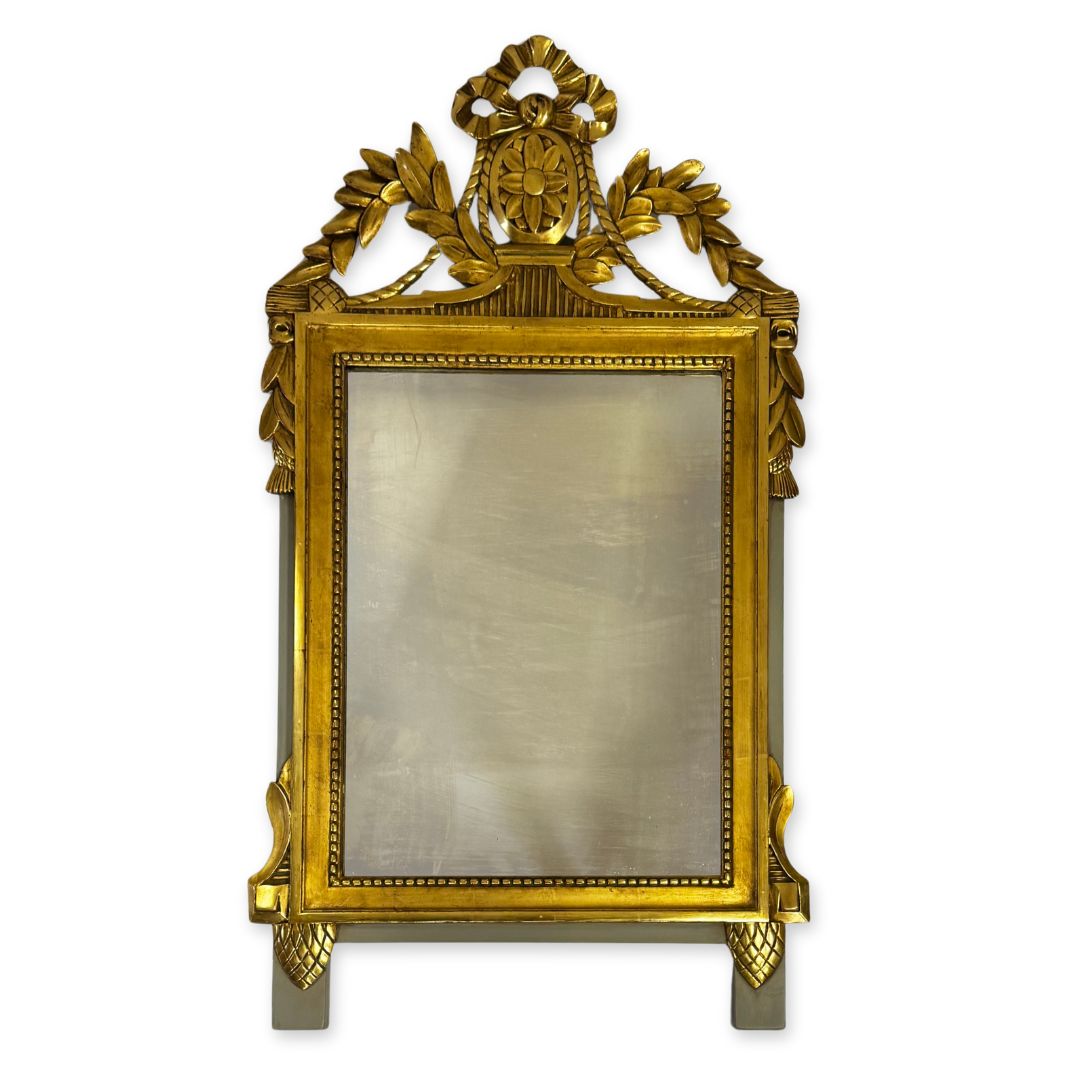 Antique Mirror and Frame After Restoration  