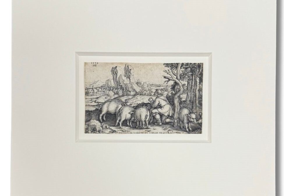 Treatment of The Prodigal Son Tending the Swine