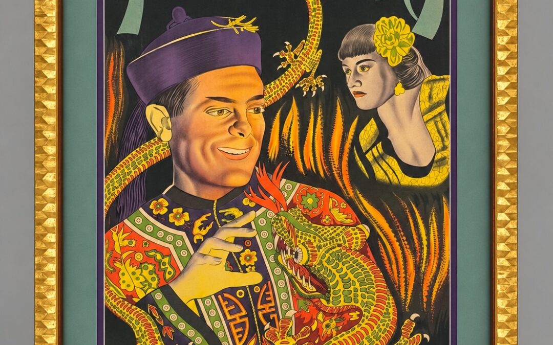 Setting the Stage: Custom Framing for an Original Fu Manchu Lithograph